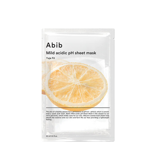 Mild Acidic pH Sheet Mask Yuja Fit